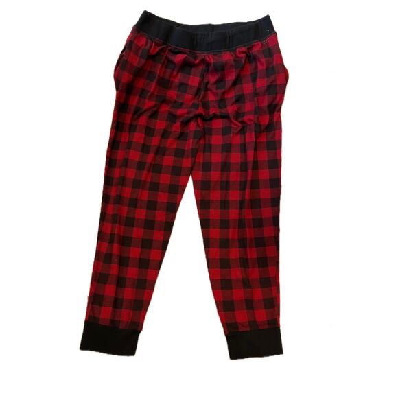 Fruit of the Loom Red/Black Check Sleep Lounge Pants Mens L - Picture 2 of 3